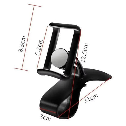 360° Rotatable Car Phone Holder – Universal Dashboard & Windshield Mount Stand - 