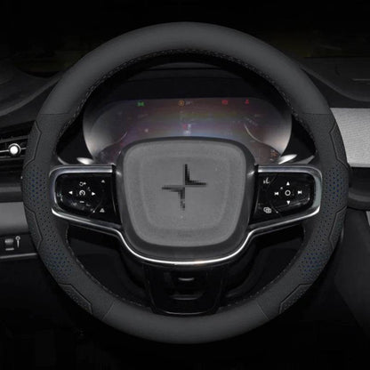 Polestar Carbon Fiber Suede Steering Wheel Cover (2023–2024) - O Leather Red