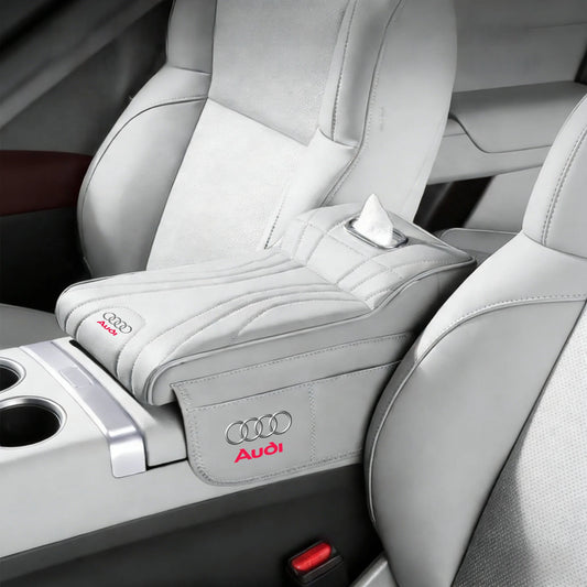 Audi Armrest Height Raise Pad with Storage Bag