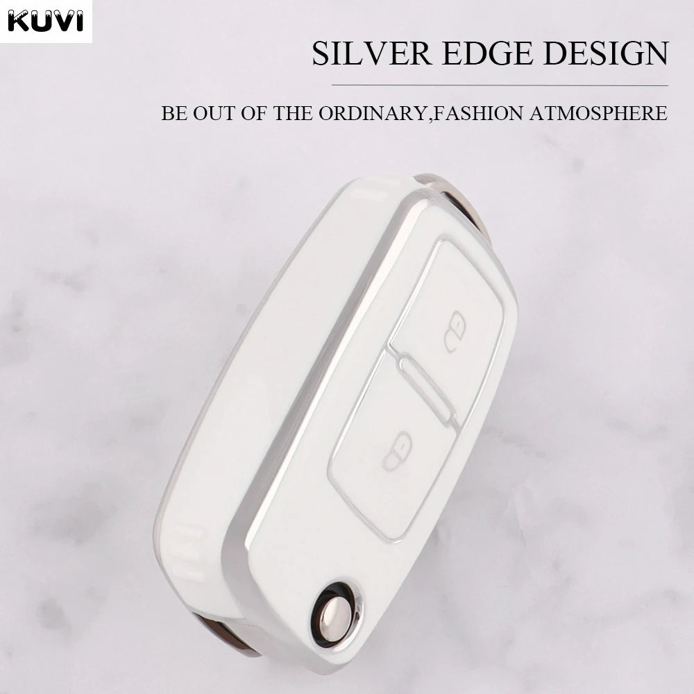 VW Polo, Golf MK4–MK6 & Passat TPU Key Case — 2 or 3 Button