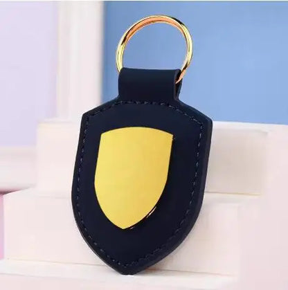 Shield Leather Keychain Metal Logo GTS 986 997 958 918 970 981 996 991