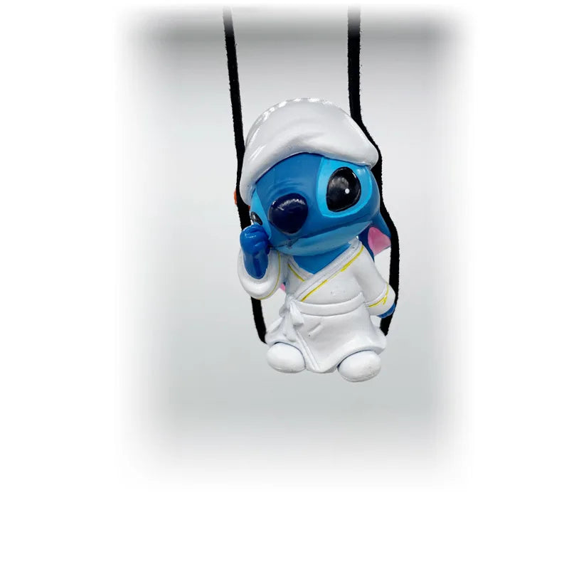Disney Stitch Car Rearview Mirror Hanging Pendant Action Figure