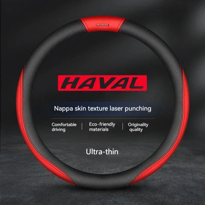 Haval Suede Leather Steering Wheel Cover Anti-Slip Grip
