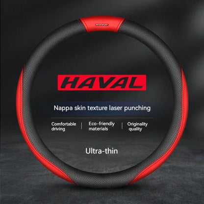 Haval Suede Leather Steering Wheel Cover Anti-Slip Grip