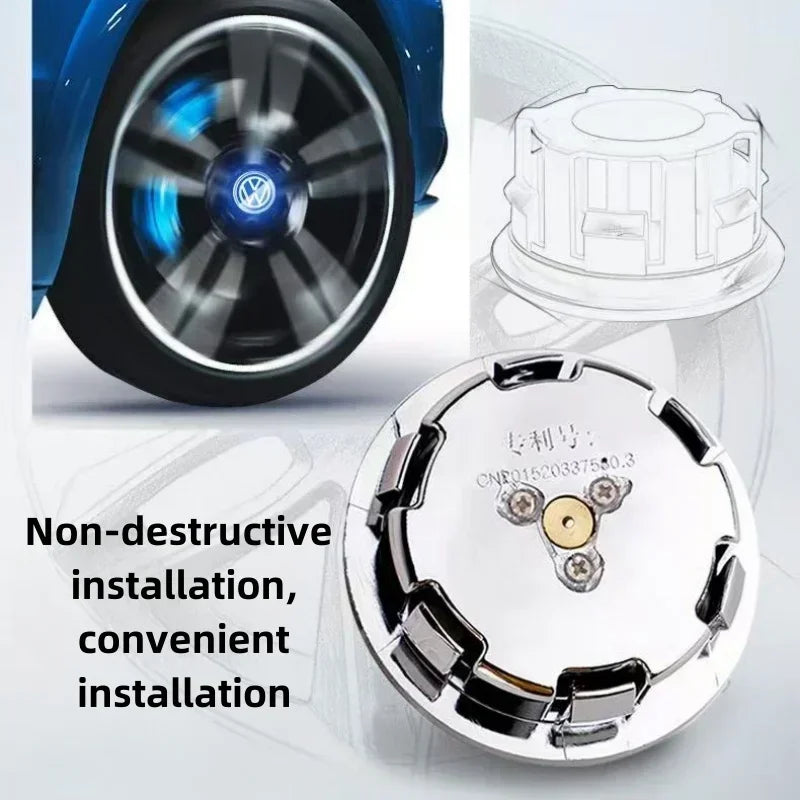 Volkswagen LED Hub Light Wheel Caps