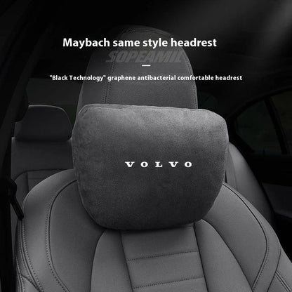 Volvo Car Headrest & Lumbar Support Pillow - Orange Headrest