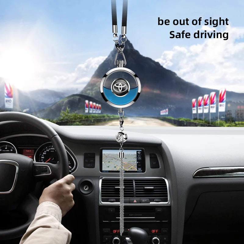 Toyota & GR Metal Lace Car Perfume Pendant Air Freshener