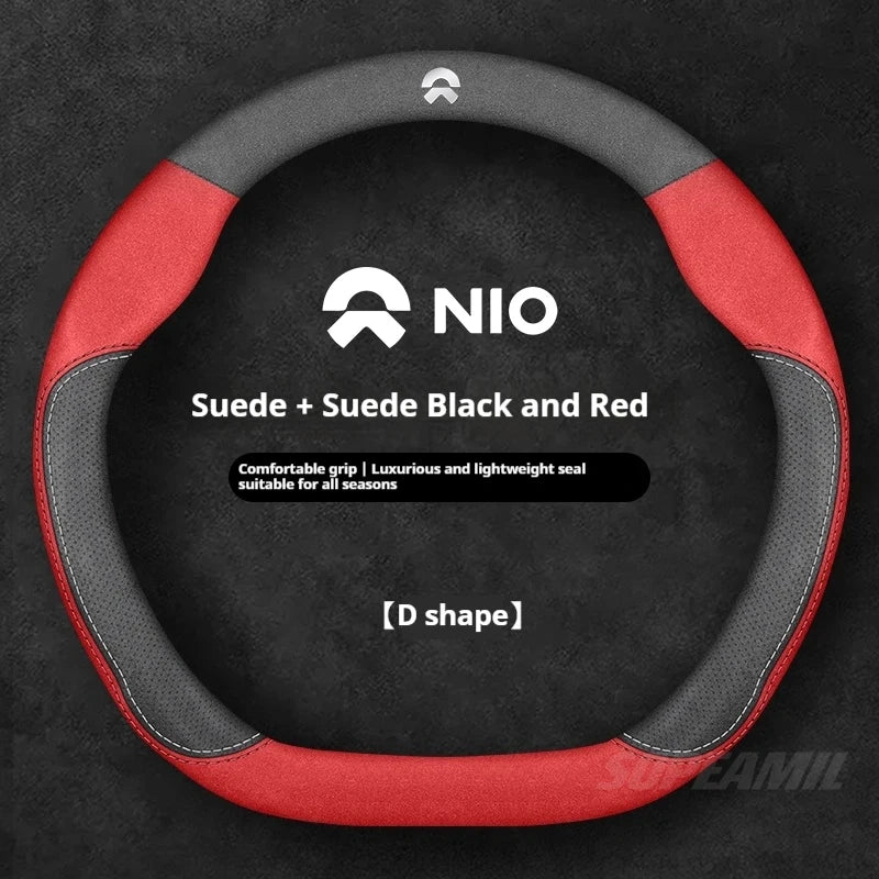 NIO Microfibre Suede Steering Wheel Cover