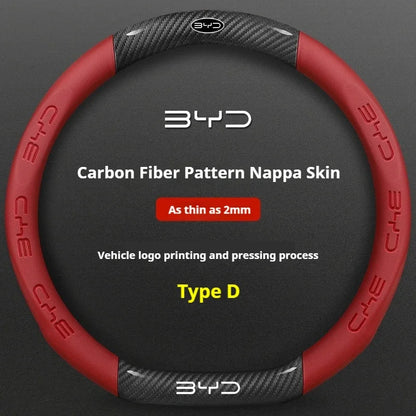 BYD Premium Leather Steering Wheel Cover
