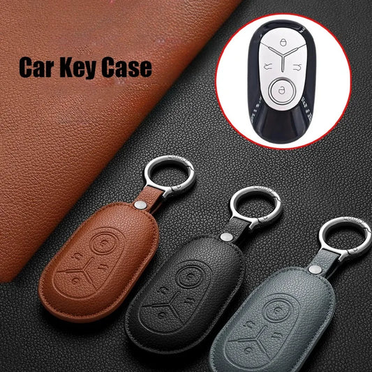 Geely EX2 Proton e.MAS 5 leather key fob cover case
