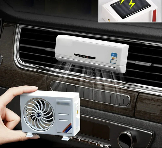 Solar Powered Car Air Freshener Diffuser AC Vent Aromatherapy Ornament - Lavender