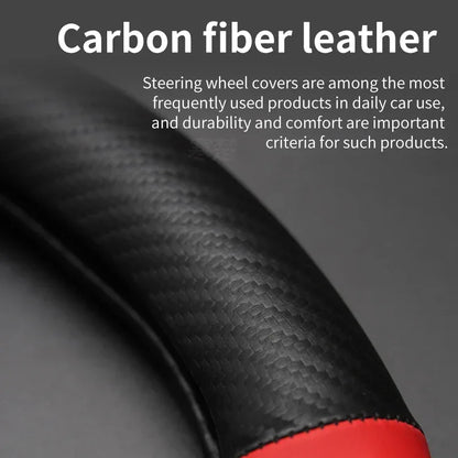 Opel Carbon Fiber Leather Steering Wheel Cover