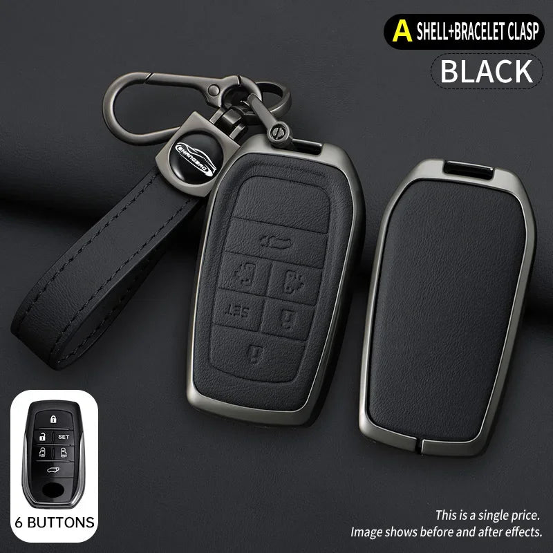Zinc Alloy Car Key Cover Case for Toyota Alphard Previa Voxy