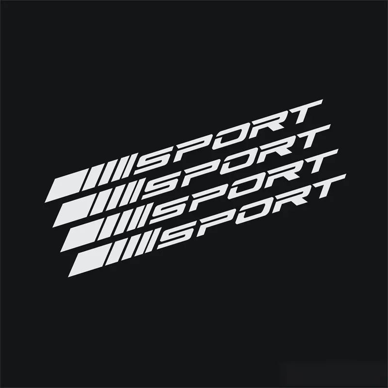 4Pcs Car Wheel Rim Stickers – DIY Racing Stripes for Cars, SUVs & Trucks - Black