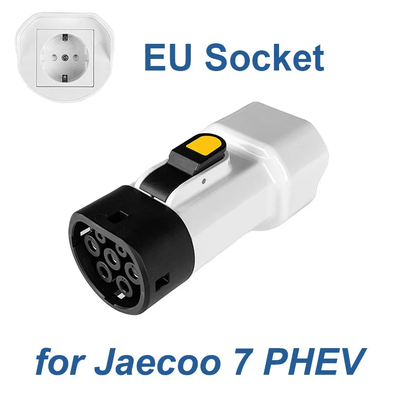 Type2 V2L Discharger Adapter 16A 3.5KW EU Socket for BYD MG Renault