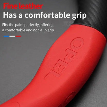 Opel Carbon Fiber Leather Steering Wheel Cover