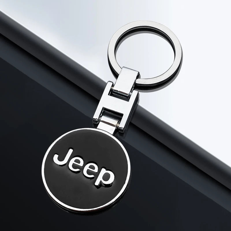 3D Metal Jeep Badge Keychain - Wrangler Renegade Gladiator Keyring
