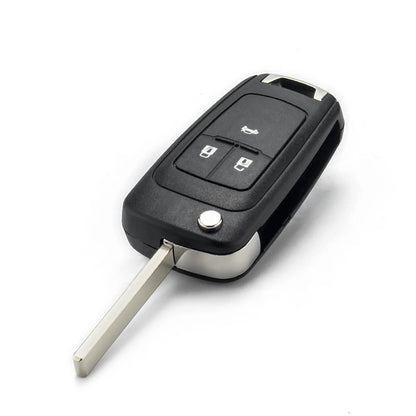 Chevrolet 3 Button Remote Key Shell — HU100 Blade