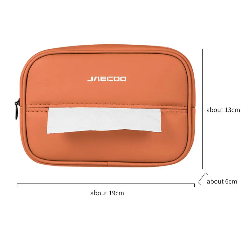 Leather Tissue Box Holder Car Seat Back Organizer Chery Jaecoo J7 J8