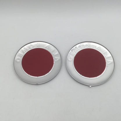 Alfa Romeo 147 156 159 74mm Front Hood Emblem Badge 2pcs