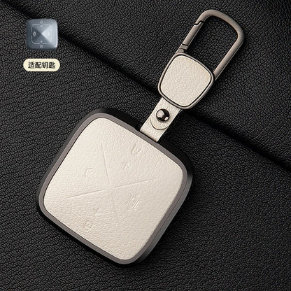 Zinc Alloy Leather Key Cover for Geely ZEEKR 001 7X 009 X Car Fob