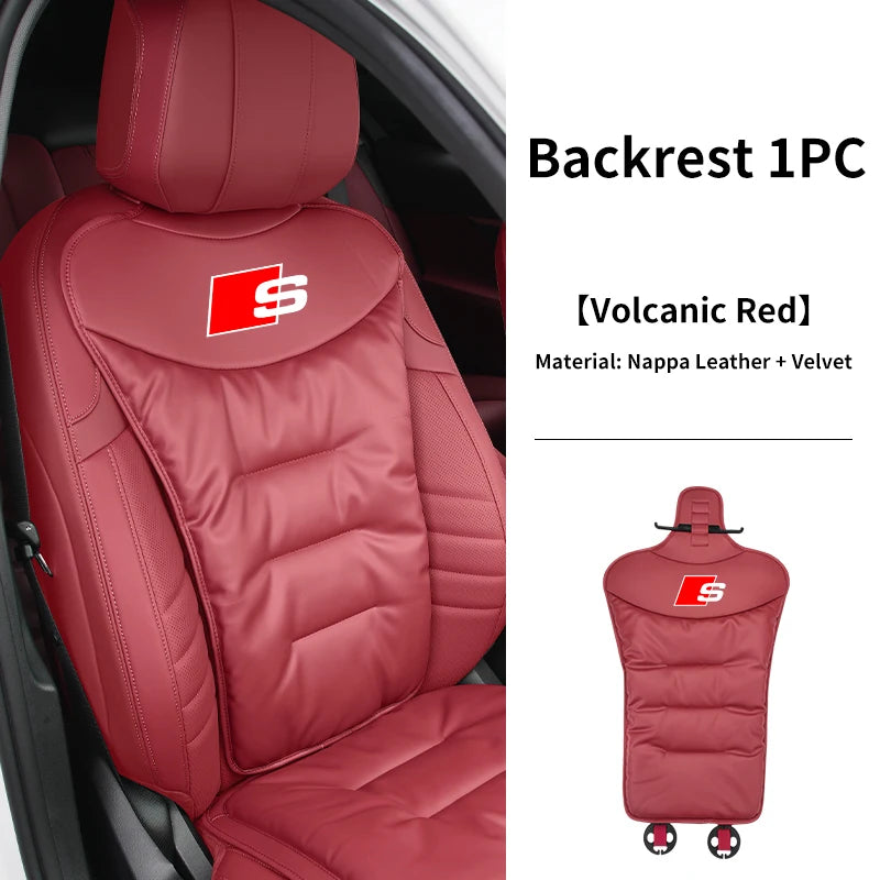 Audi Seat Covers | Universal Front & Rear Cushion Protectors - Cushion Mocha Brown