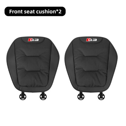 Leather Car Seat Cover Universal Four Seasons Car Front/Rear Seat Cushion for Audi Q3 Q7 Q8 TT Chair Protector Pad Accessories