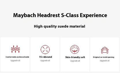 Mercedes-Benz Neck Pillow & Lumbar Support Cushion | For A B C E S V R-Class, CLA, GLA, GLB, GLC, GLE, SLK, A45, C43 - 