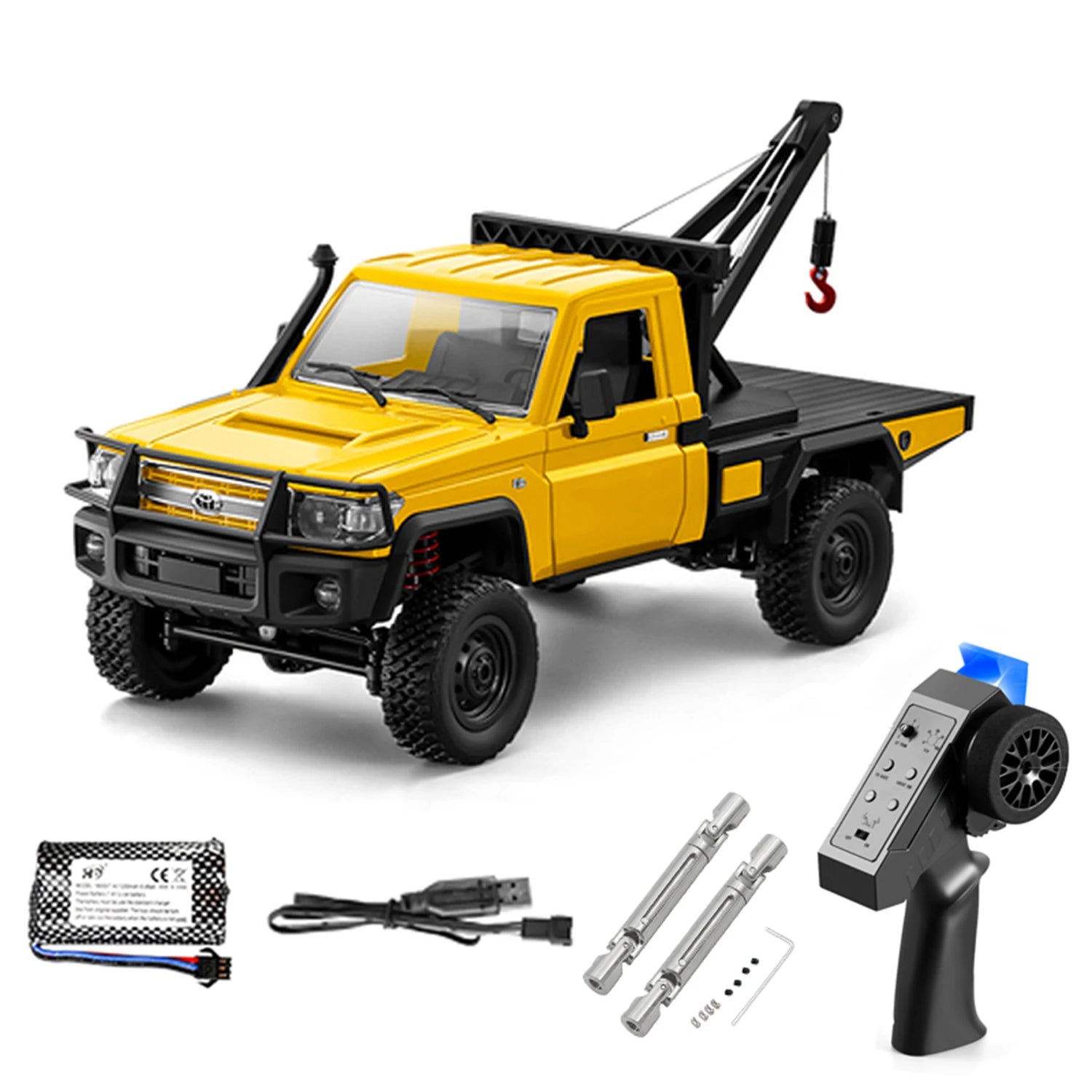MN82 Series RC Pickup Truck – 4WD Off-Road Climbing Car - MN82 Red-1B