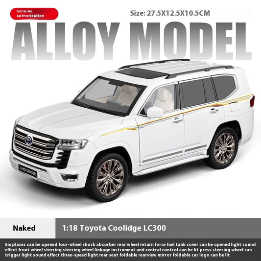 Toyota Land Cruiser LC300 – Alloy Diecast SUV Model Car - white
