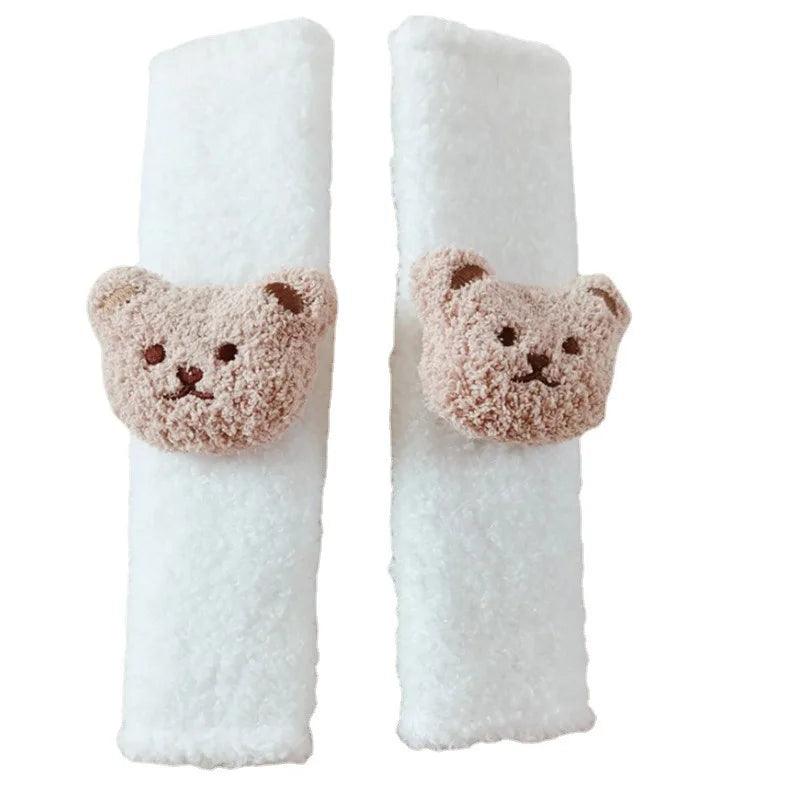 2pcs Cartoon Bear Seat Belt Shoulder Pad Covers Kids Safety Cushion