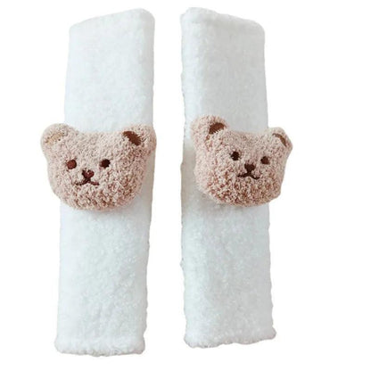 2pcs Cartoon Bear Seat Belt Shoulder Pad Covers Kids Safety Cushion