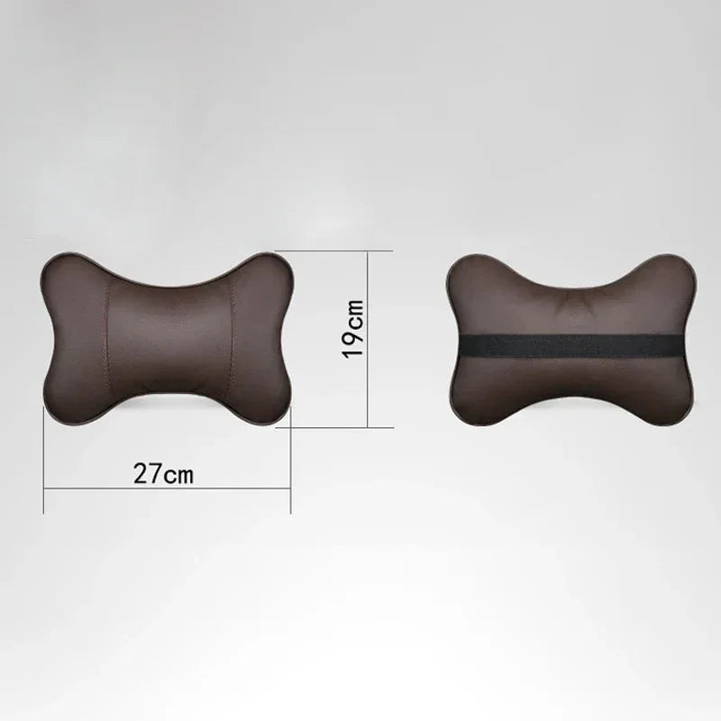 Ferrari Leather Headrest Cushion - Black