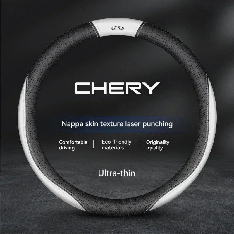 Chery Suede Leather Steering Wheel Cover