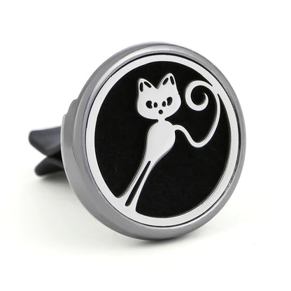 Refillable Car Air Freshener Vent Clip with 10 Pads - J