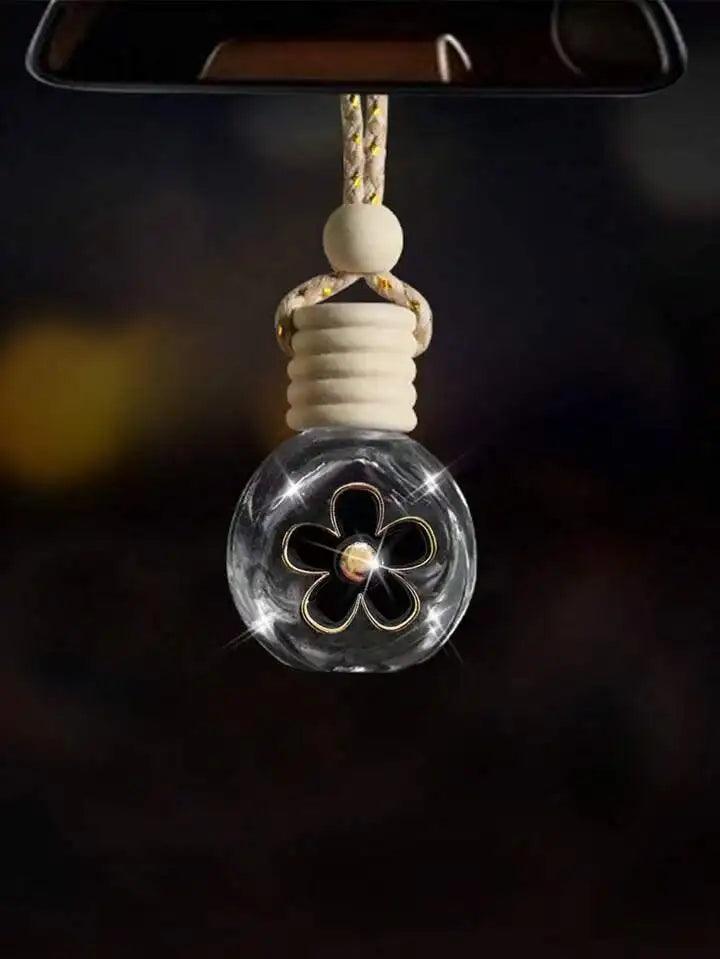 Cartoon Car Glass Aromatherapy Bottle Mirror Dashboard Pendant