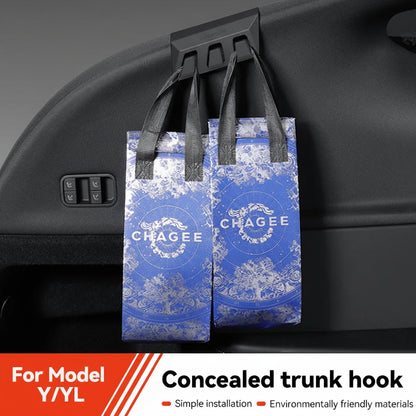 Tesla Model Y Juniper Trunk Hooks Concealed Cargo Clips Left & Right