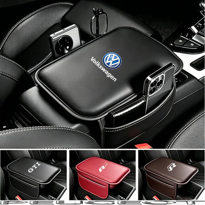 Volkswagen PU Leather Armrest Cushion Storage
