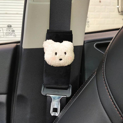 Car Seatbelt Pad Cover Short Cloud Bow Design Shoulder Cushion