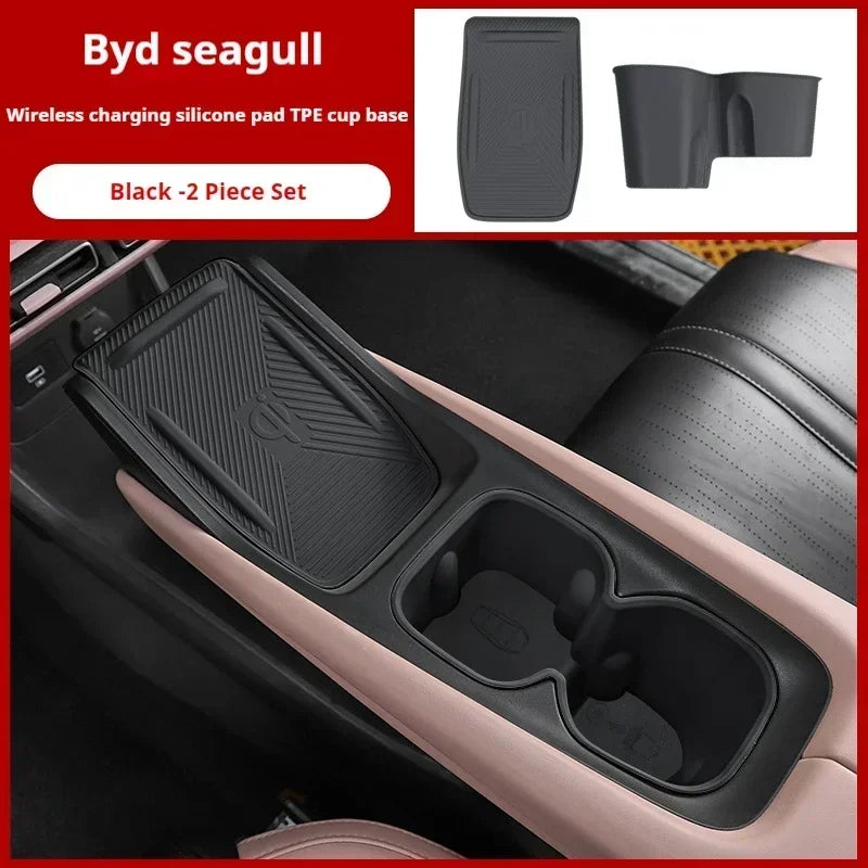 BYD Seagull Wireless Charging Silicone Pad Cup Holder Accessory