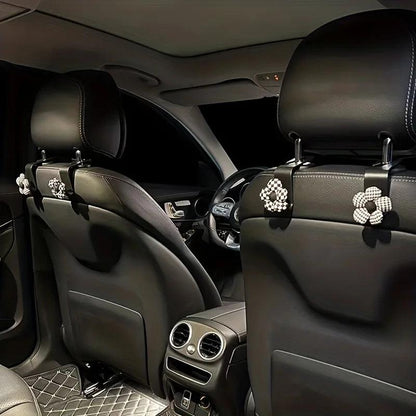2PCS Car Headrest Hooks - Universal Back Seat Storage Organizer