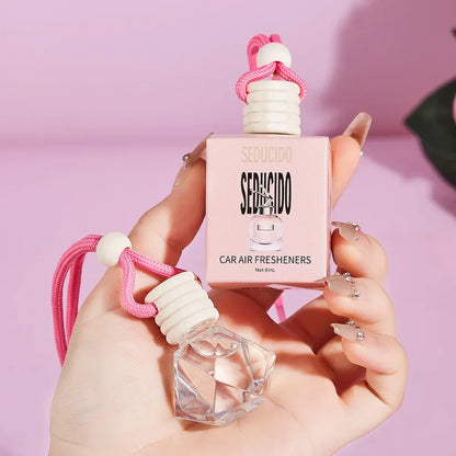 Pink Hanging Car Air Freshener Perfume Pendant - Seducido