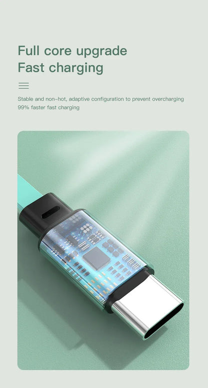 Mini Cooper 3-in-1 USB Type C Fast Charger Wire - Green