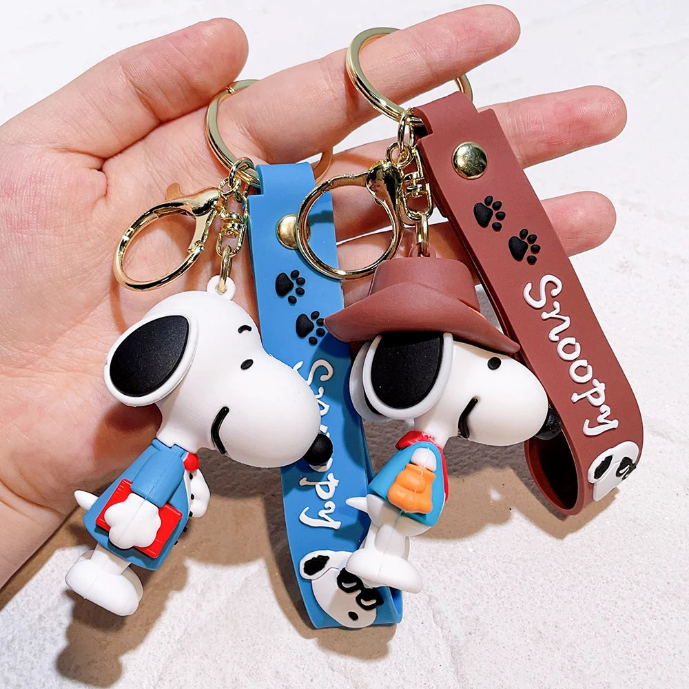 Snoopy & Charlie Keychain – Cute Bag Pendant & Car Key Ring