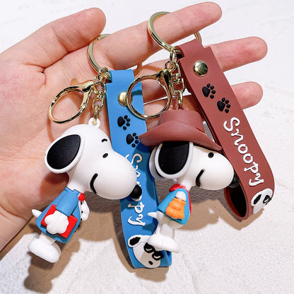 Snoopy & Charlie Keychain – Cute Bag Pendant & Car Key Ring