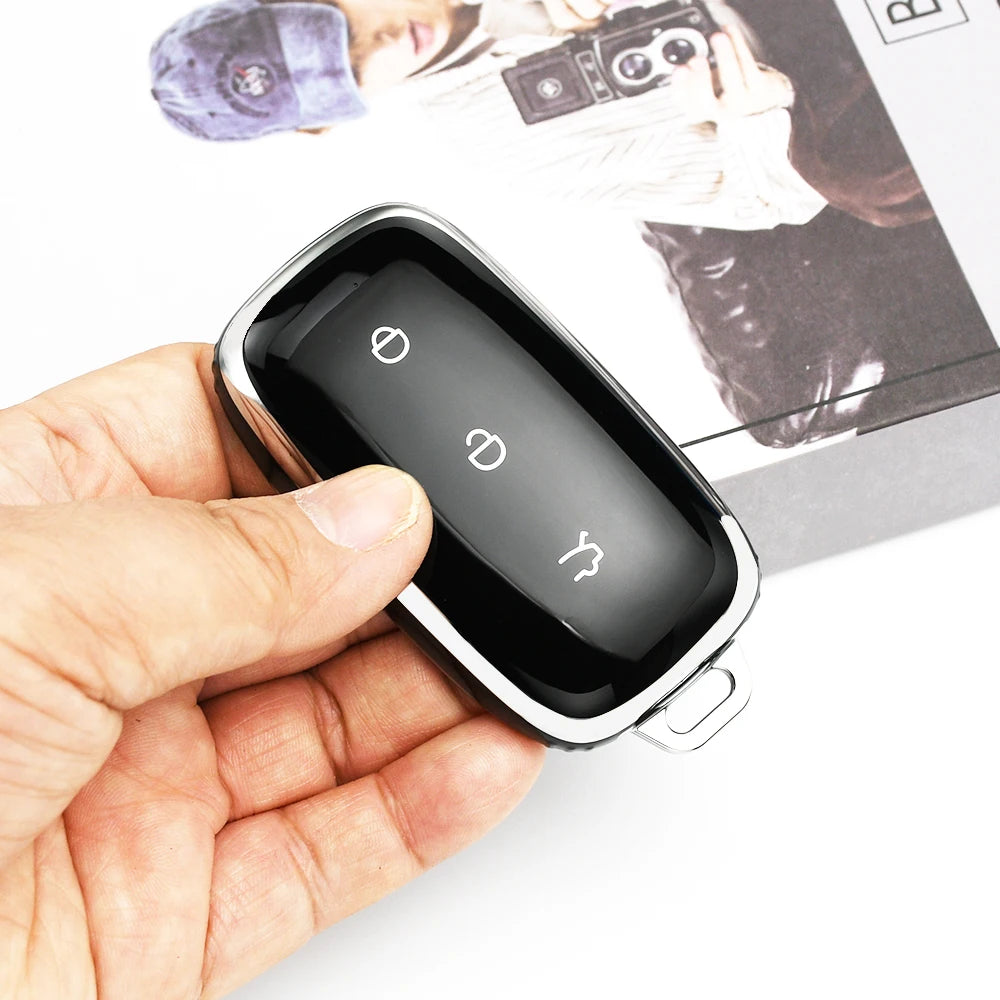 TPU Car Key Case Shell Fob Cover For Geely Galaxy EX5 E5 Proton