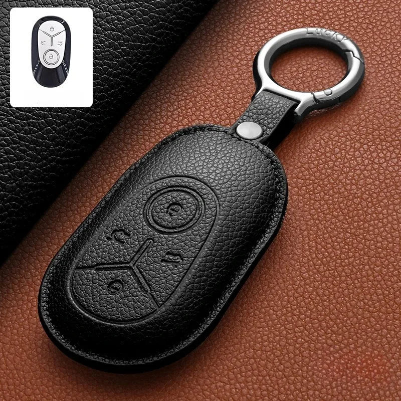 Geely EX2 Proton e.MAS 5 leather key fob cover - fitment guide
