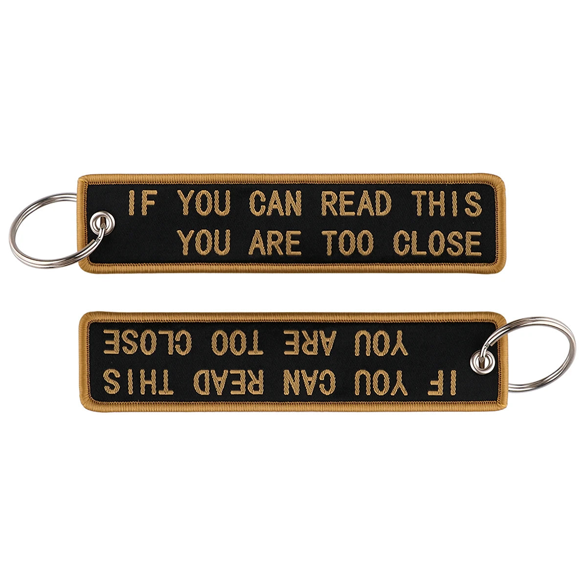 Embroidered Keys Tag Keychain - Personalized Key Identifier Fob