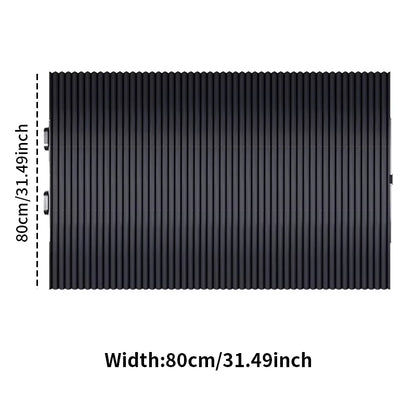 Retractable Car Windshield Sunshade with Suction Cups, Front & Rear UV Blocking Foldable Sun Shade