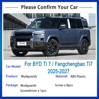 BYD Ti7 Mud Flaps and Splash Guards